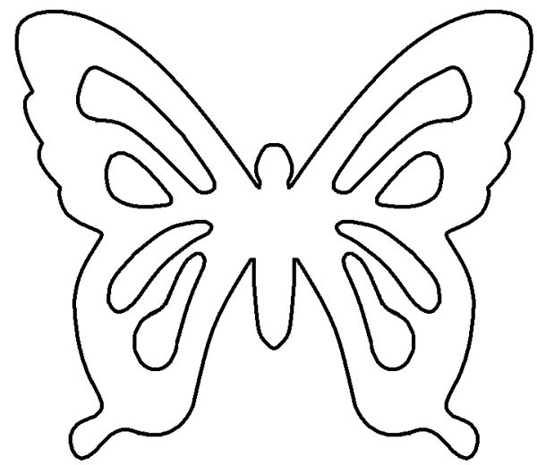 borboleta de papel molde