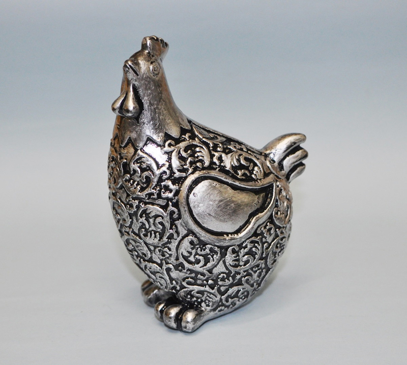 pintura em gesso galinha