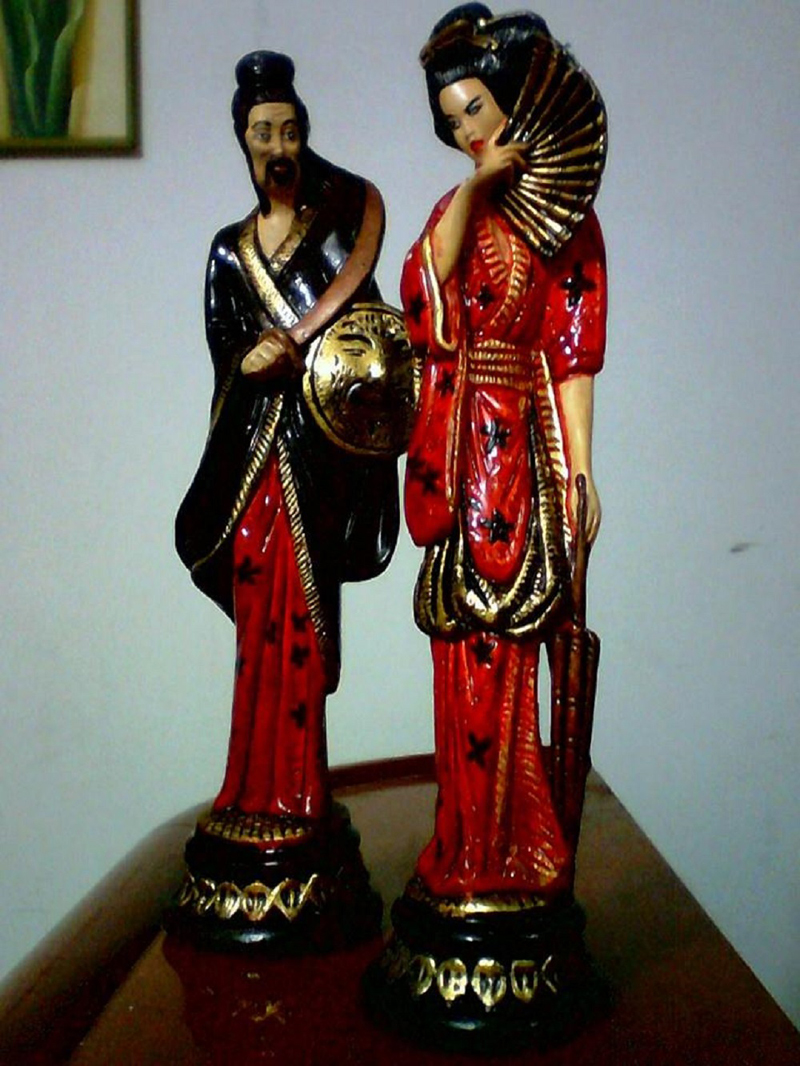 pintura em gesso chines