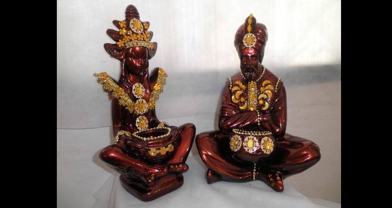 pintura em gesso deuses