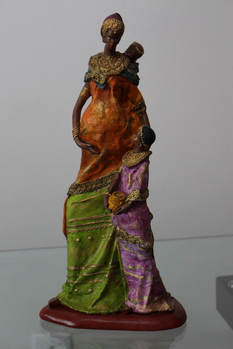 pintura em gesso multicolorida 