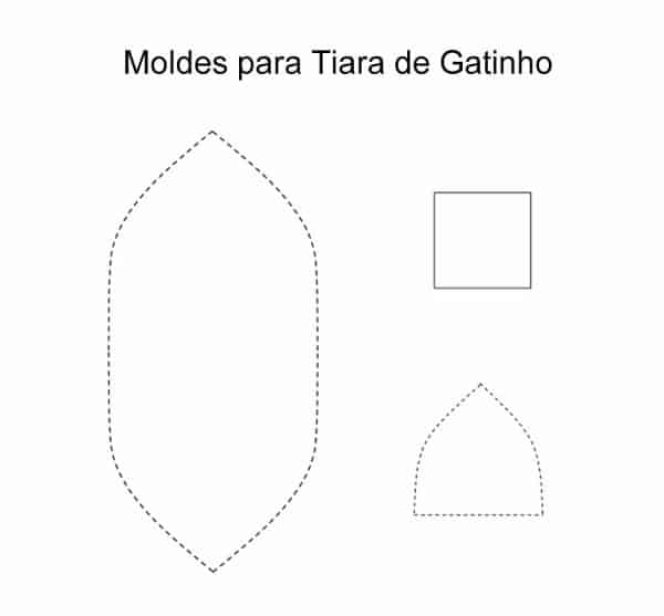 Tiara de Gatinho: passo a passo com molde  Tiara de gatinho, Orelhas de  gato diy, Tiara orelha de gatinho