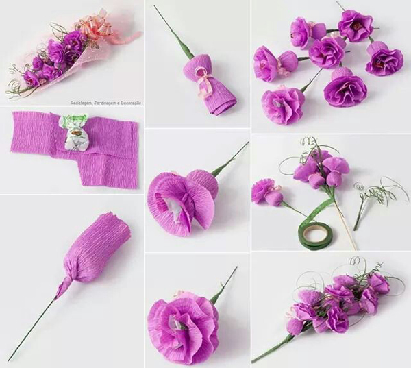 flor de crepom tutorial 