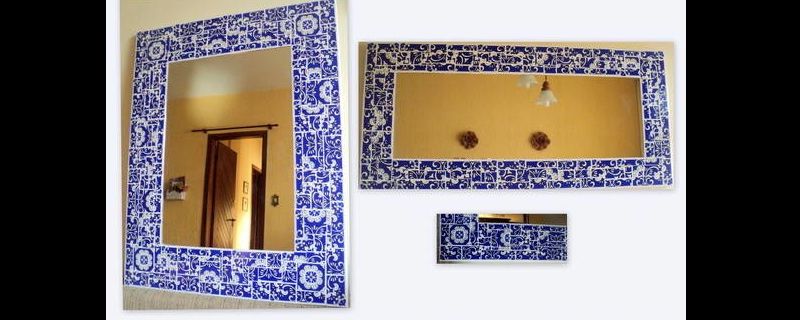 espelho decorado azulejo