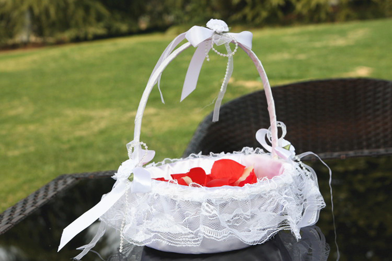 cesta decorada com renda cesta decorada com renda