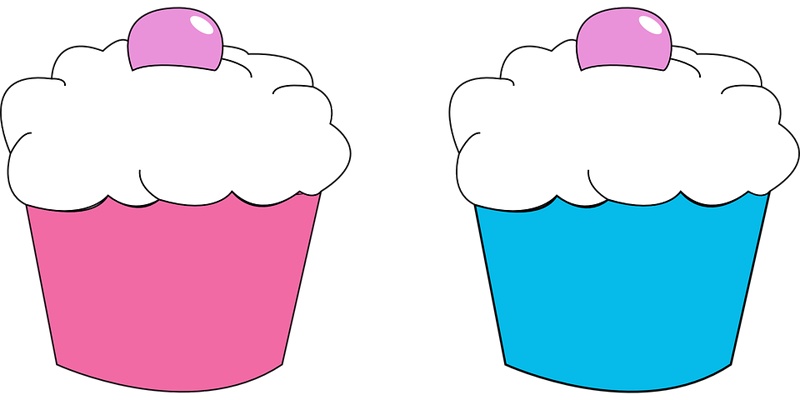 desenho de cupcake coloridos