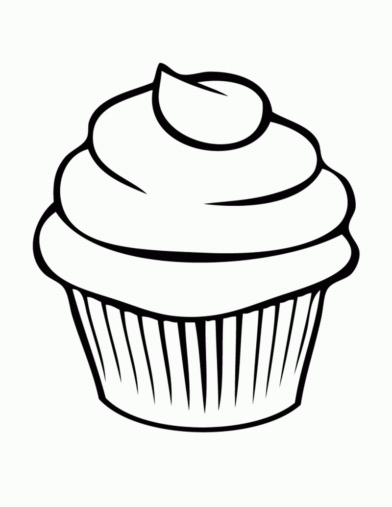 desenho de cupcake grande