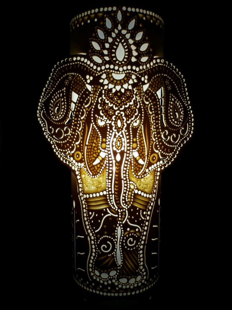 luminaria de pvc elefante