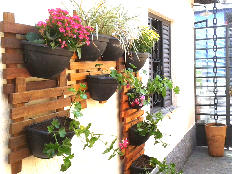 painel de pallet para plantas como fazer 