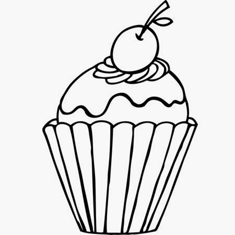 tutorial desenho de cupcake 