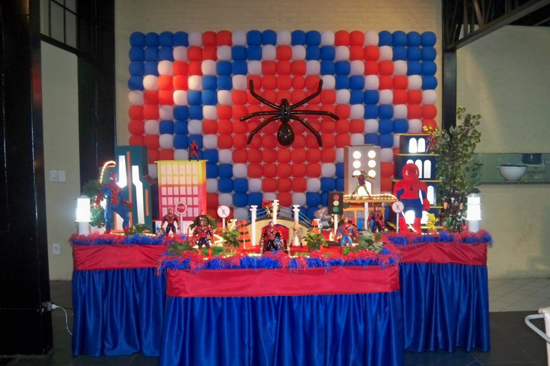 Painel de aniversário homem aranha 