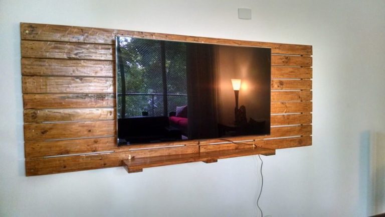 painel de pallet tv