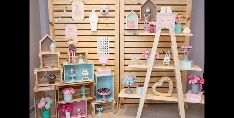 painel de pallet decoração feminino