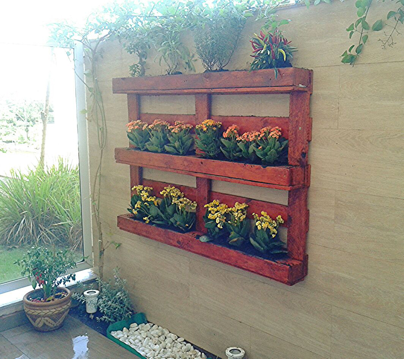 painel de pallet quintal 