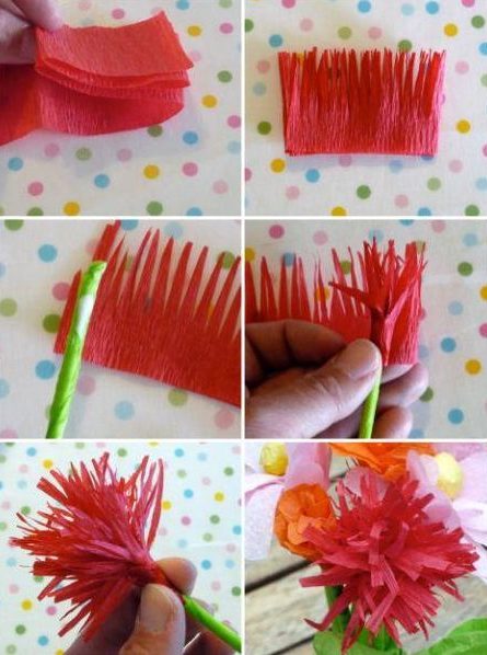 Flor de Crepom: 26 Ideias para decoração com dicas e tutoriais - Artesanato  Passo a Passo!