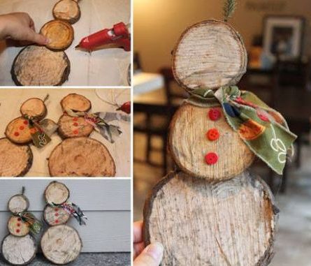 decoração natalina tronco