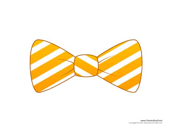 molde de gravata amarela