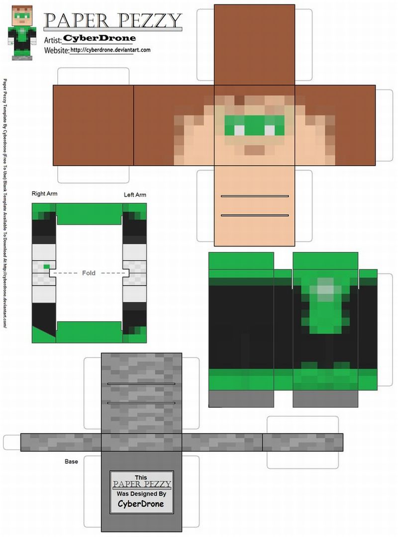 Boneco do minecraft montar