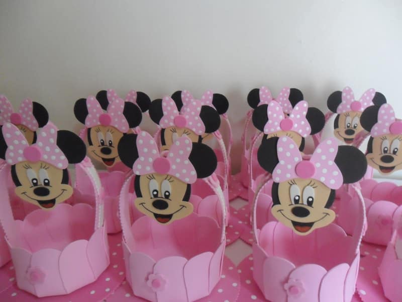 lembrança minnie cesto lembrança minnie cesto