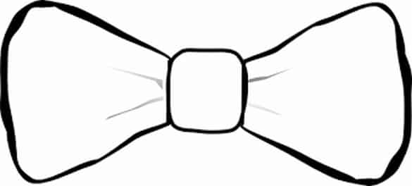 molde de gravata desenho