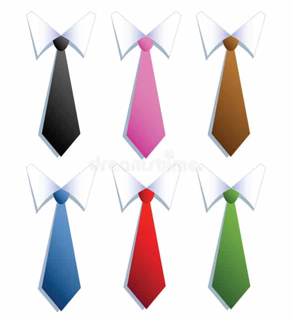 molde de gravata cores