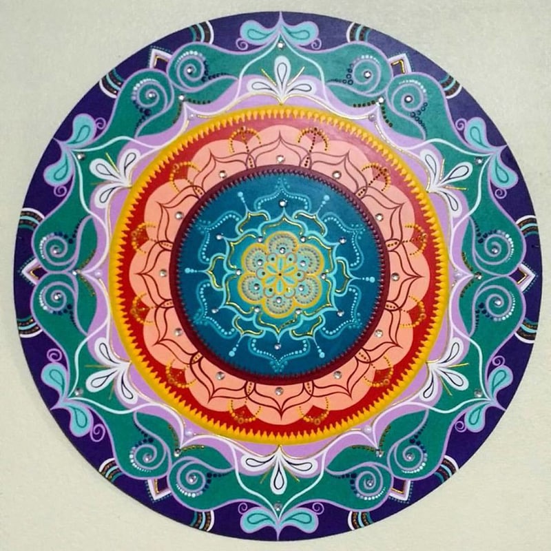 mandala roxa 