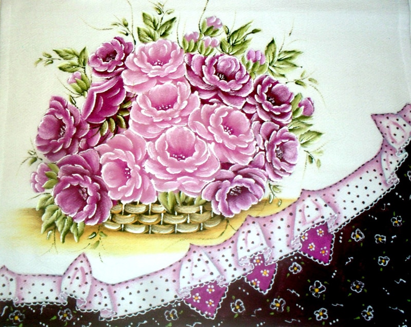 rosas pintadas lilas