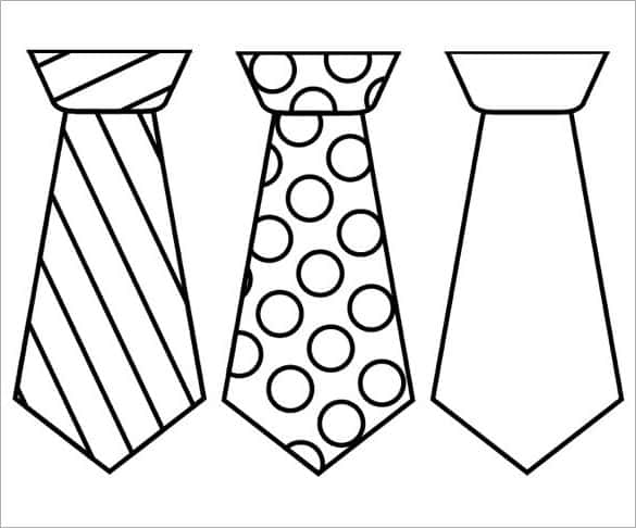 molde de gravatas diversas