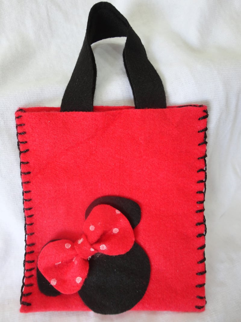 lembrança minnie sacolinha feltro lembrança minnie sacolinha feltro
