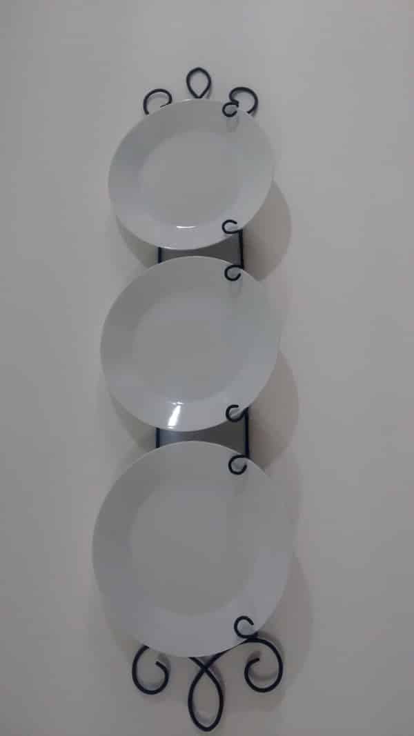 Suporte Para Pratos Vertical Branco - Organização Prática Para Cozinha