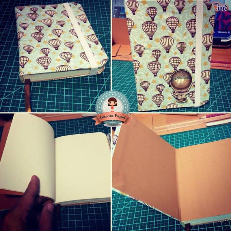 caderno decorado scrap