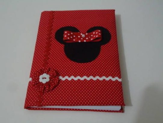 caderno decorado minnie