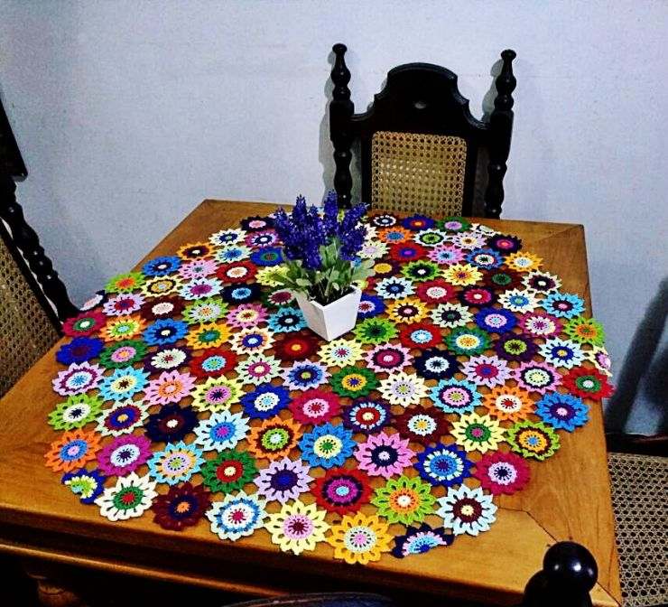toalha croche mix de cores toalha croche mix de cores