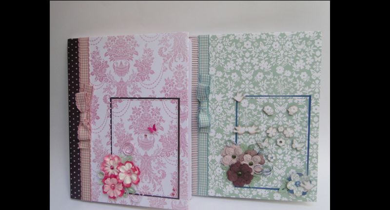 caderno decorado papel colado caderno decorado papel colado