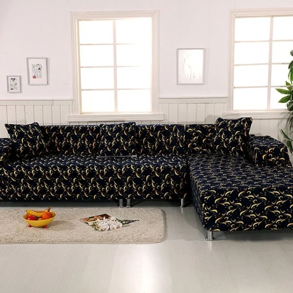 capa de sofa estampada