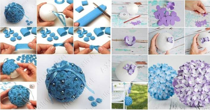 Bola de isopor decorada: passo a passo simples + 25 ideias geniais - Artesanato Passo a Passo! Bola de isopor decorada: passo a passo simples + 25 ideias geniais - Artesanato Passo a Passo!