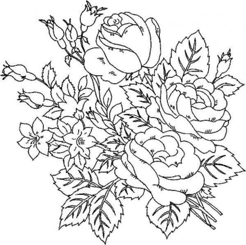 Desenho de Rosas para Colorir: 20 Imagens para Imprimir - Artesanato Passo  a Passo!