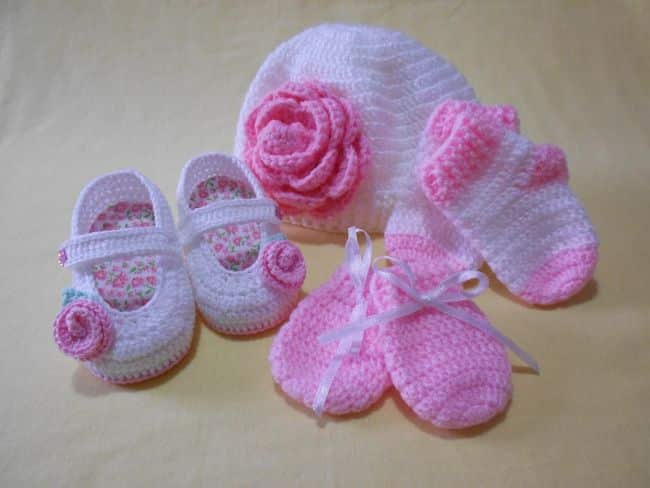 sapatilhas de crochê para bebê