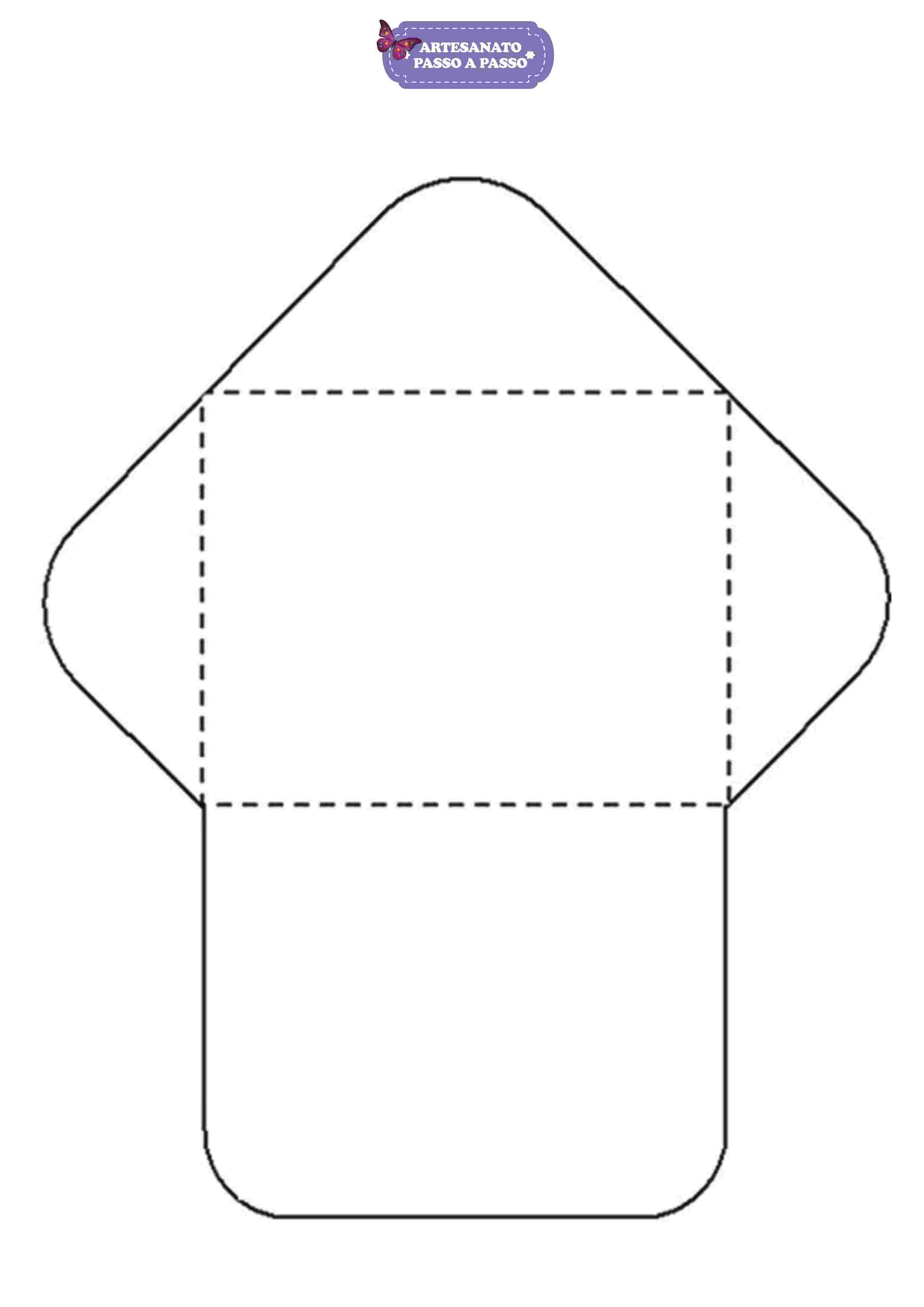 Molde de envelope para imprimir: Modelos - Artesanato 