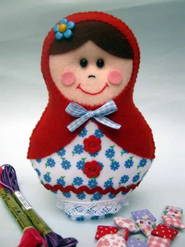 matrioshka de feltro