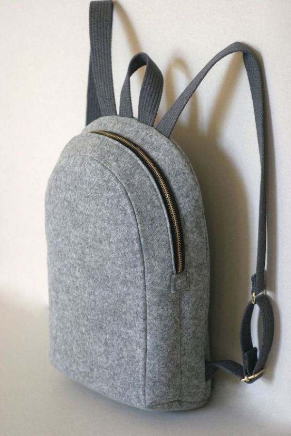 mochila de feltro
