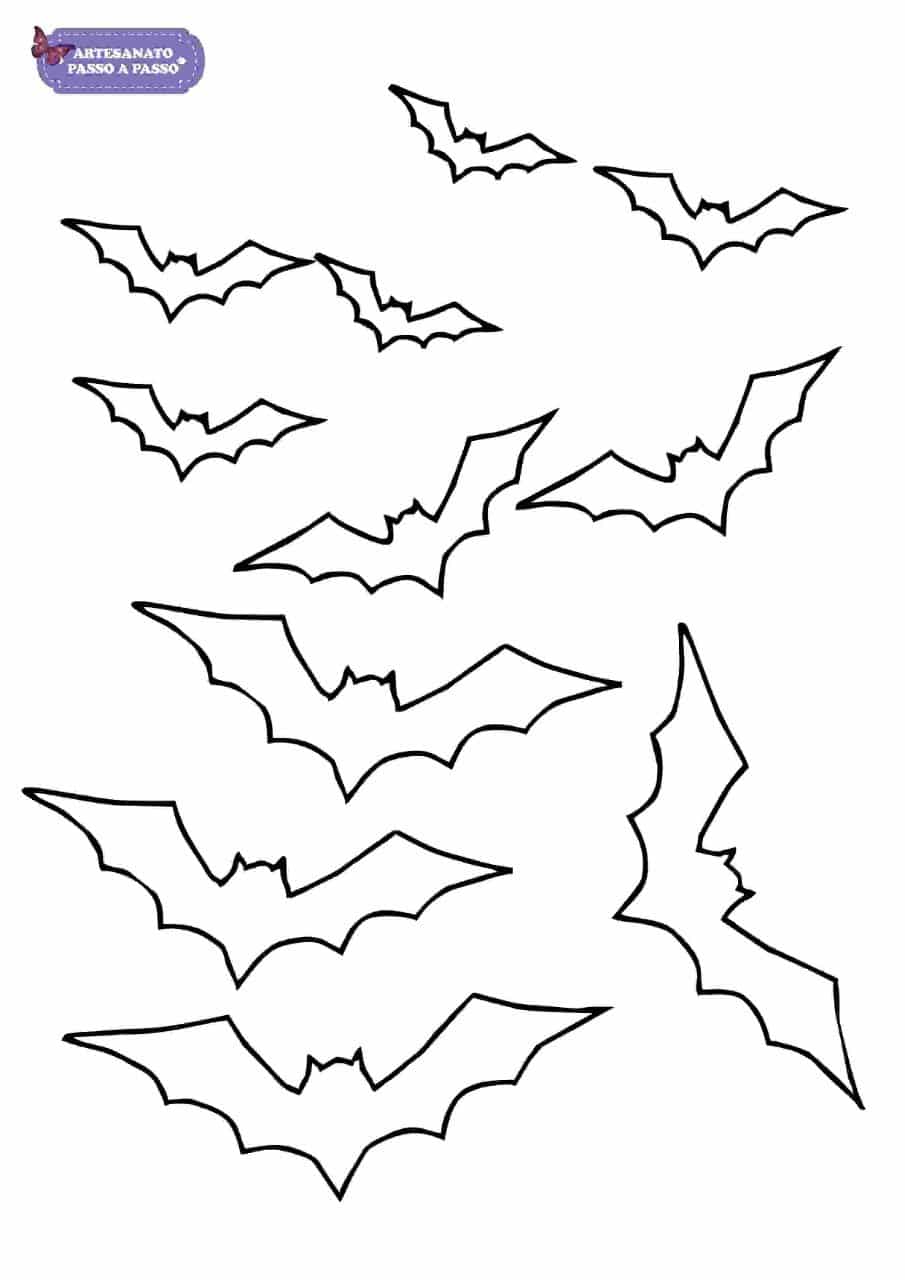 Molde de morcego para imprimir - Artesanato Passo a Passo!