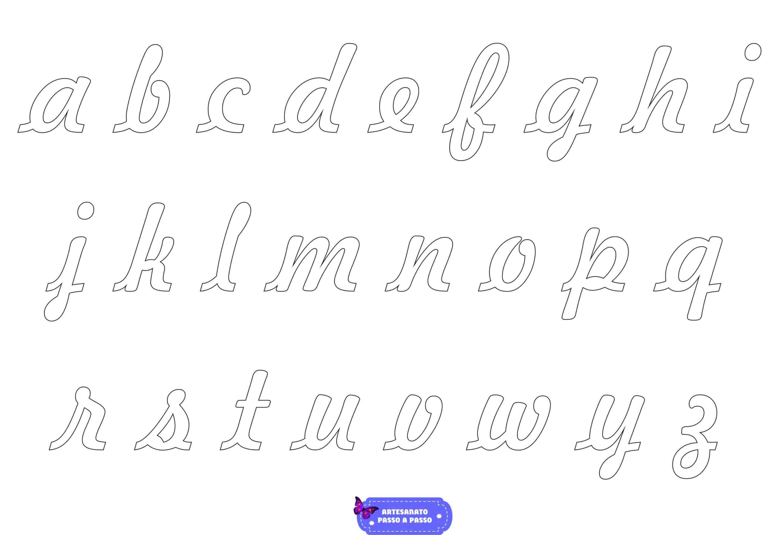 Featured image of post Molde De Letras Cursivas Ent o confira todos os nossos moldes de letras que