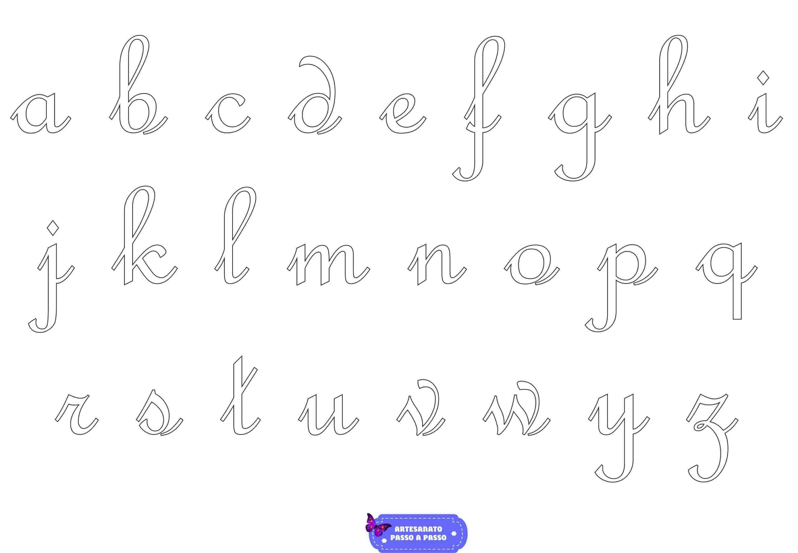 Letras Cursiva Para Imprimir EDULEARN