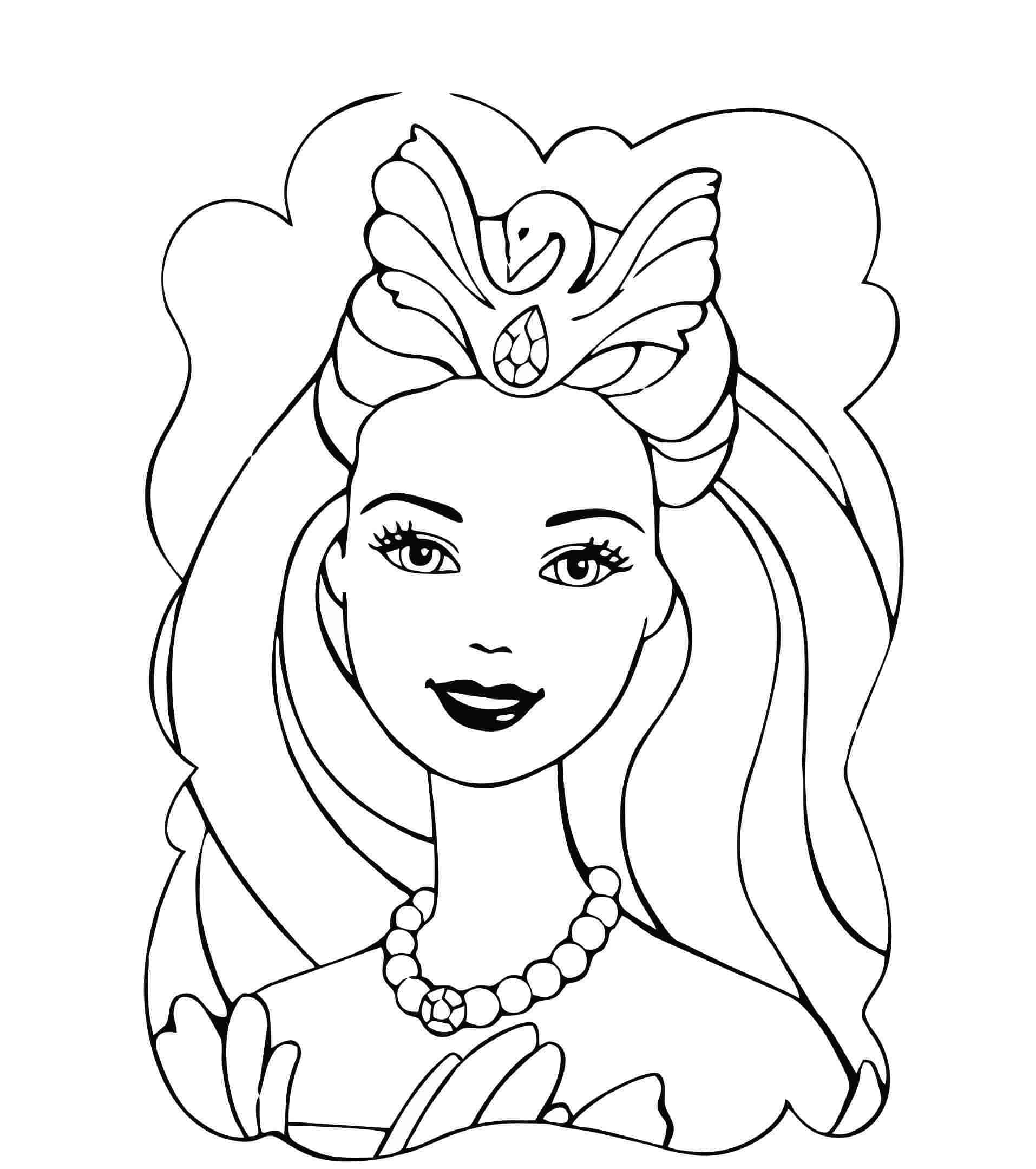 50 Desenhos Para Pintar E Colorir Barbie - Folha A4 Inteira! 1 Por