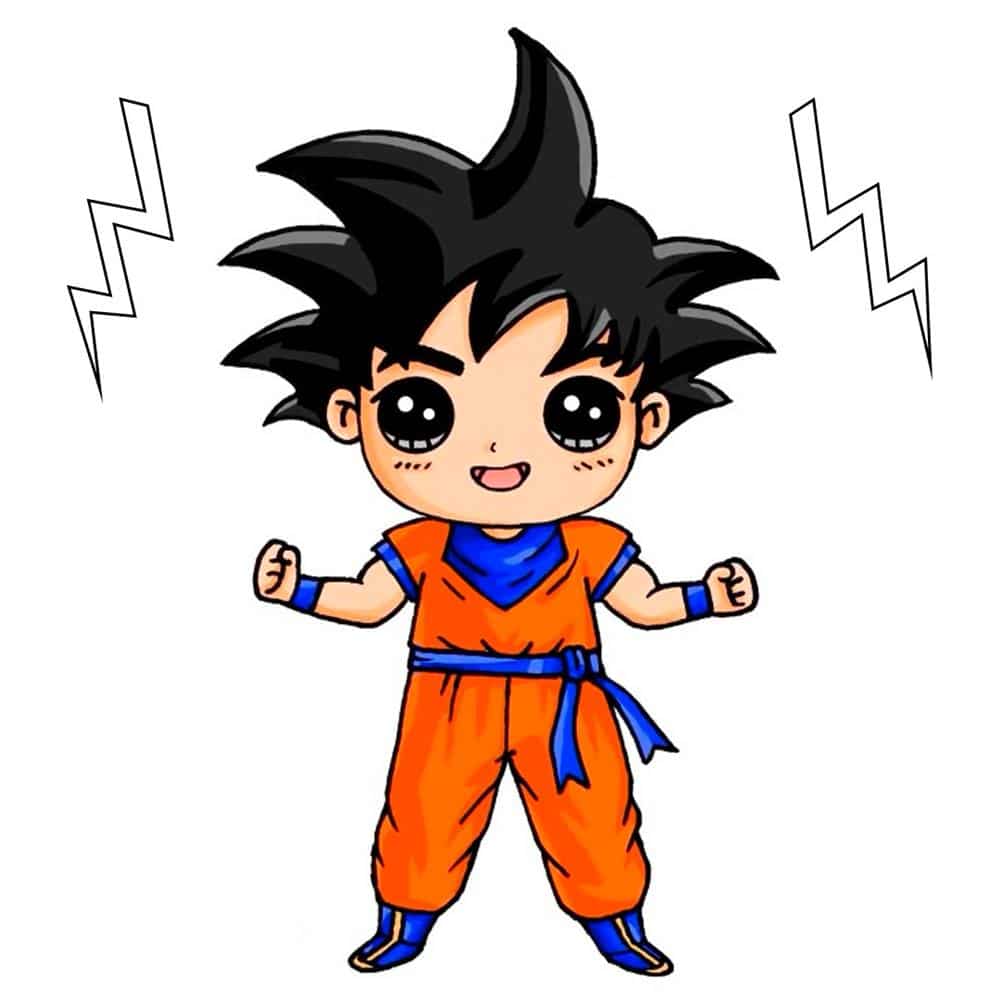 goku para imprimir