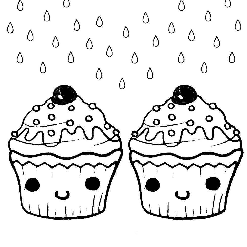 cupcake para colorir