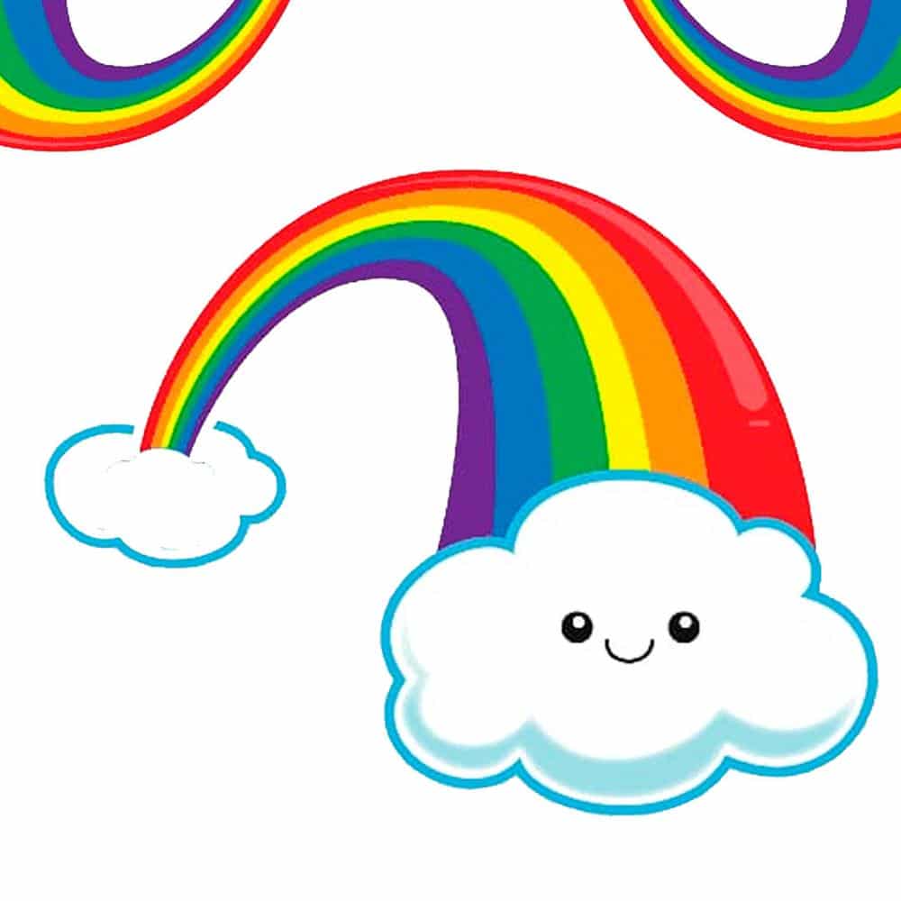 kawaii arco iris colorido