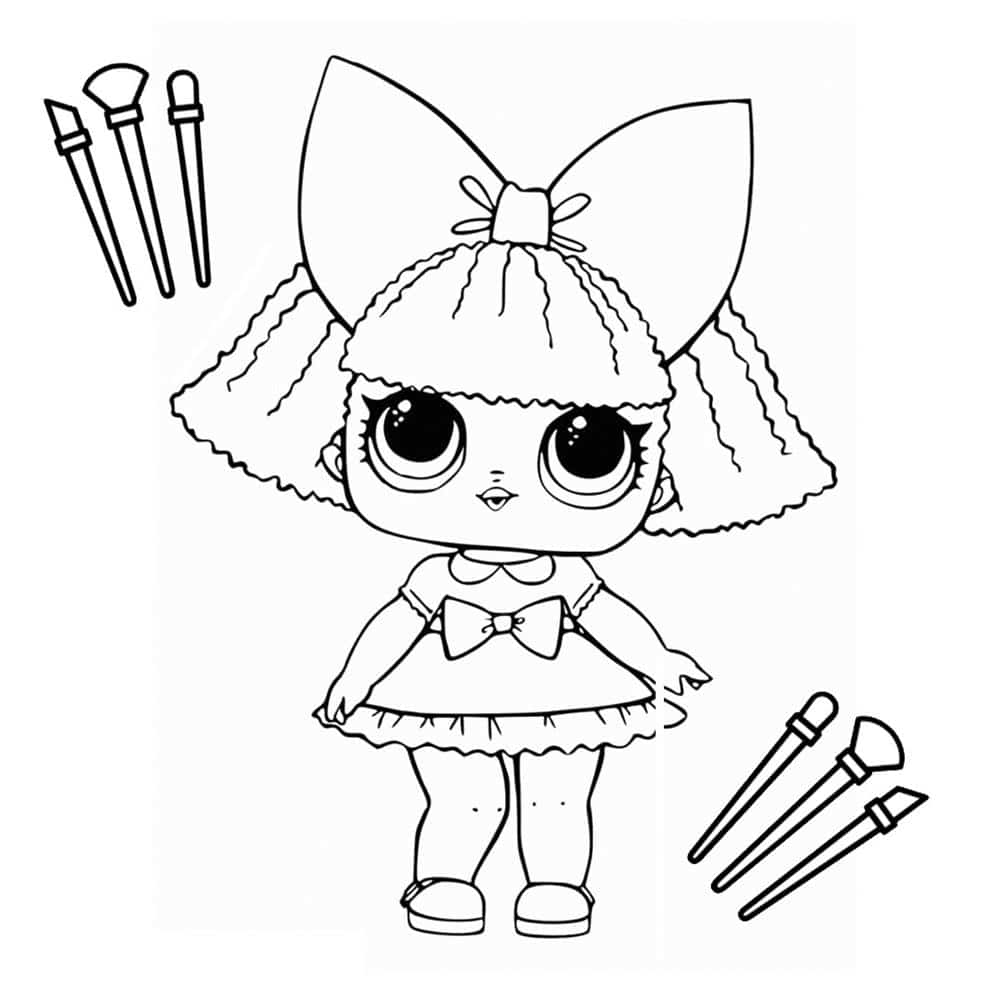 Encantando com Cores: Bonecas Kawaii para Colorir