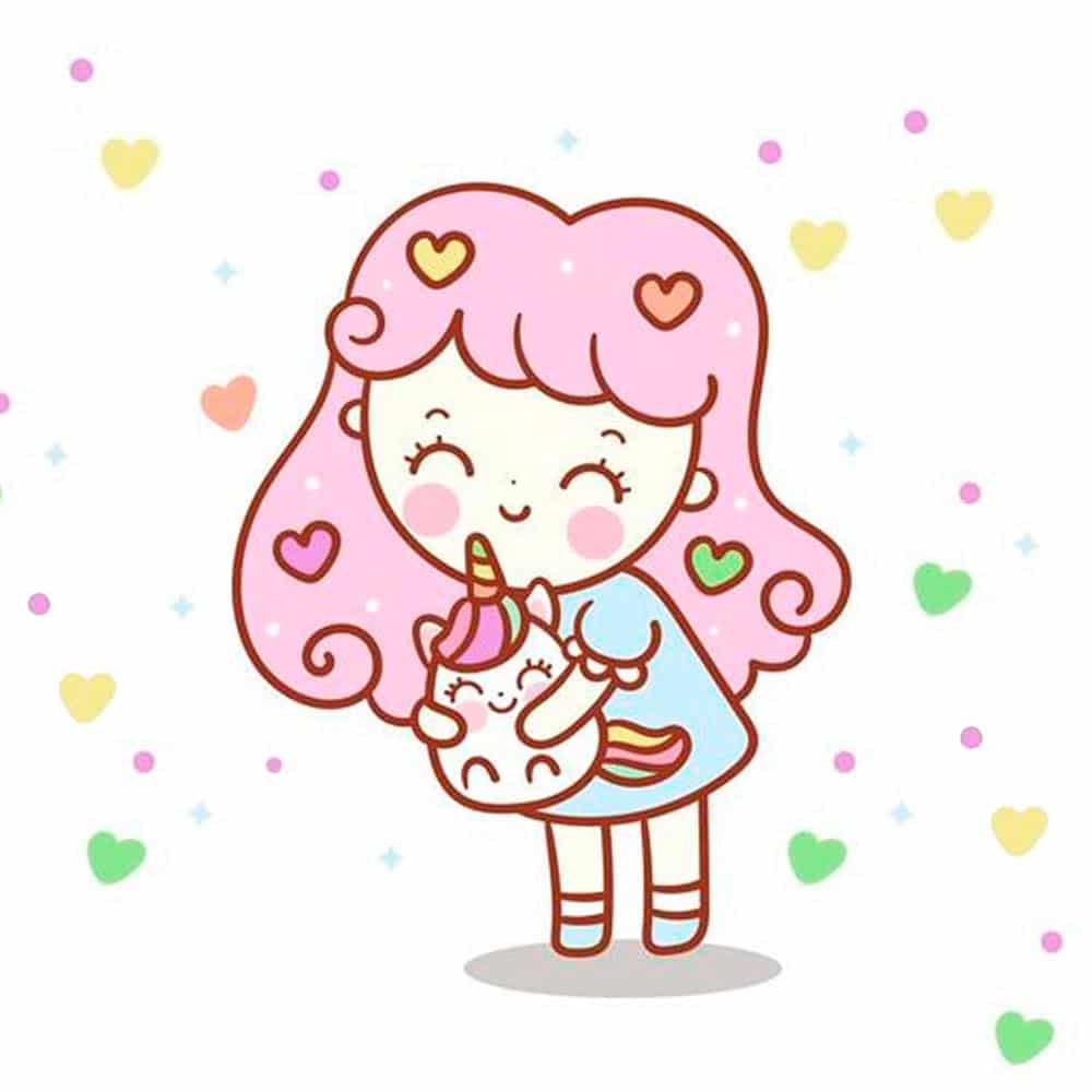 Como desenhar Unicórnio fofo Kawaii ❤ Desenhos Kawaii - Desenhos para  Desenhar 